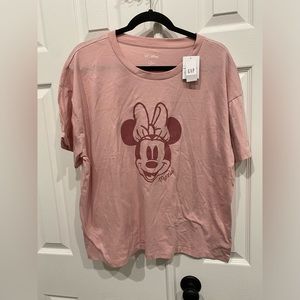 New! Gap Disney Mickey Mouse and Minnie Mouse Relaxed Graphic T-Shirt size XL